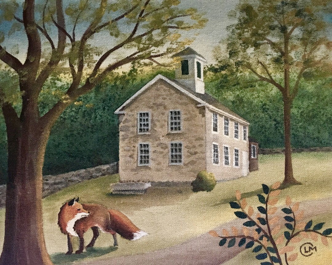 Fox and Schoolhouse