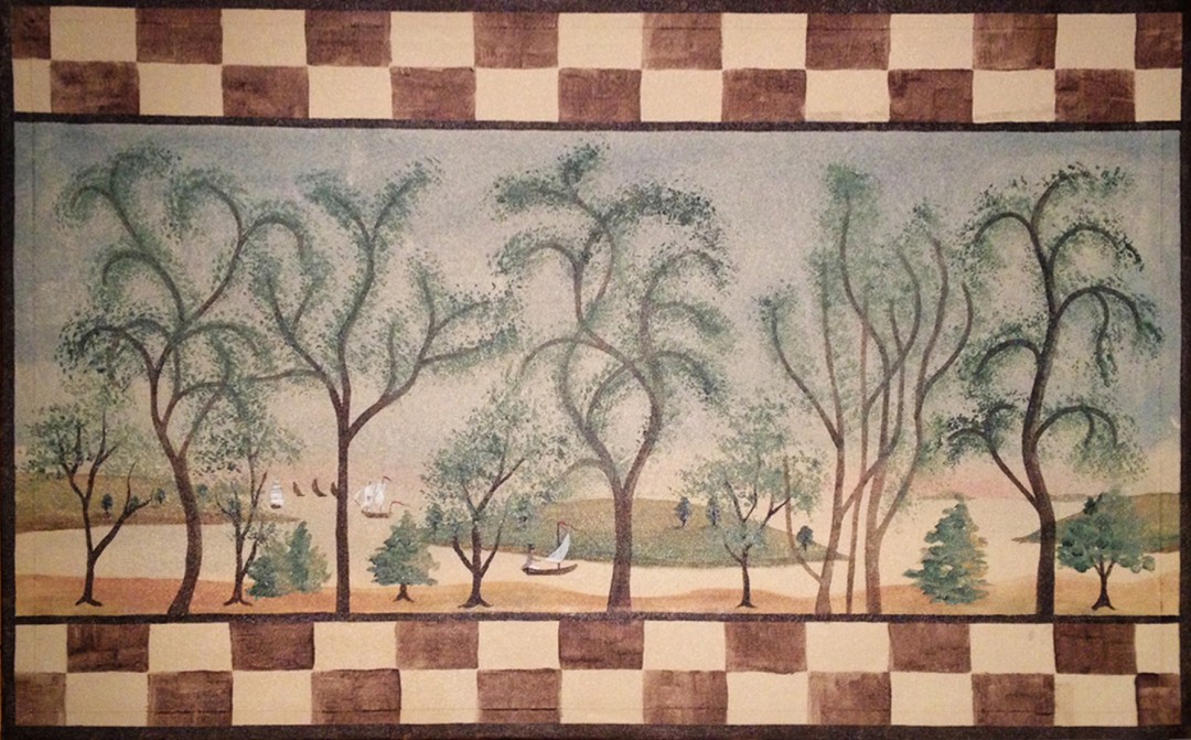 Floorcloth Painting Class at Rufus Porter Museum