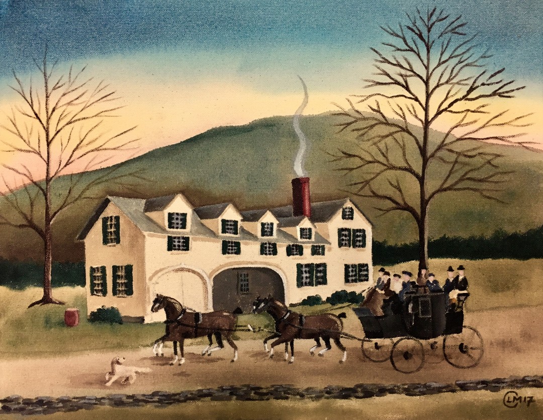 “To the Inn” a Thanksgiving painting